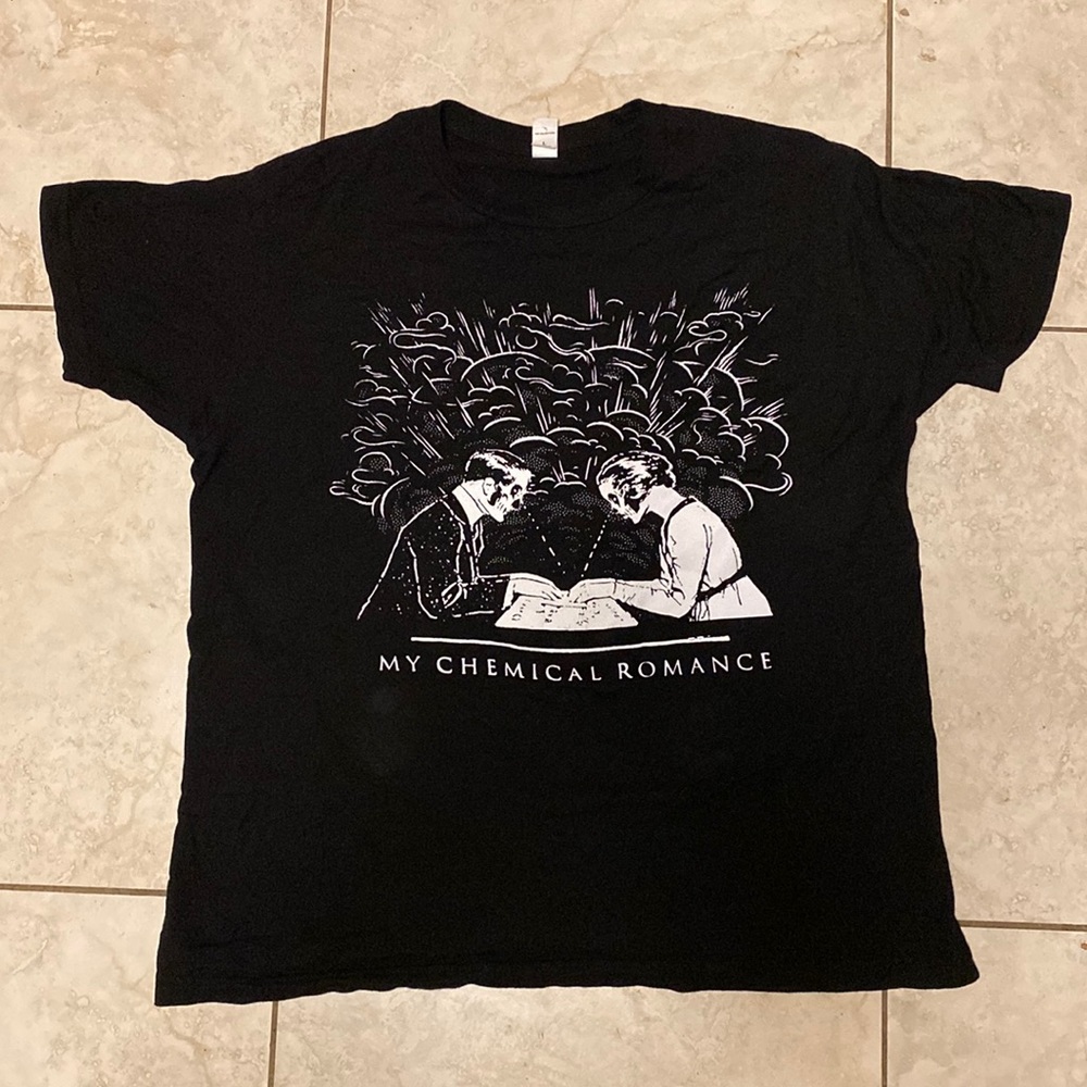 My Chemical Romance Tee Spirit Board Skeletons Size Large
